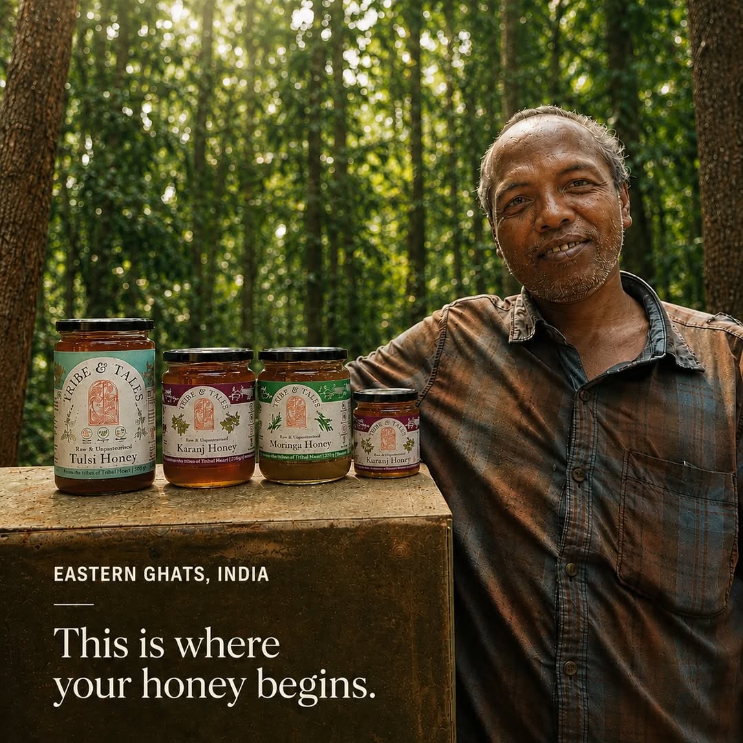 Forest honey harvesting